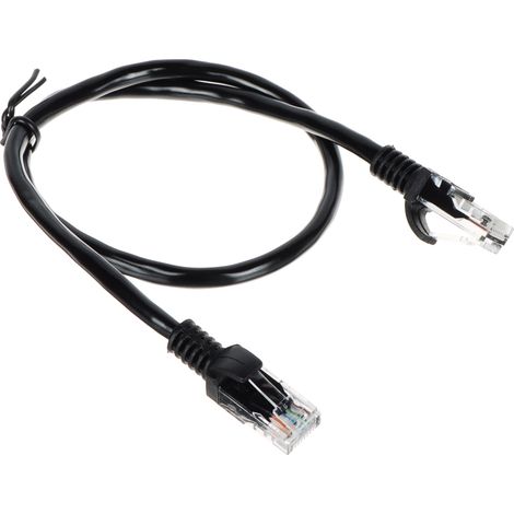 Patchkabel RJ45/0,5-Schwarz 0,5 m