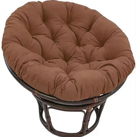 Cuscino rotondo per sedia, per interni ed esterni - Caffè - 130x130 cm (1/4)