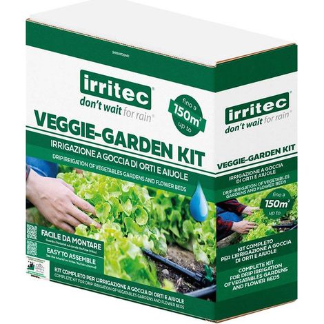 KIT IRRIGAZIONE PER ORTO 'VEGGIE-GARDEN' copertura fino a 150 m2