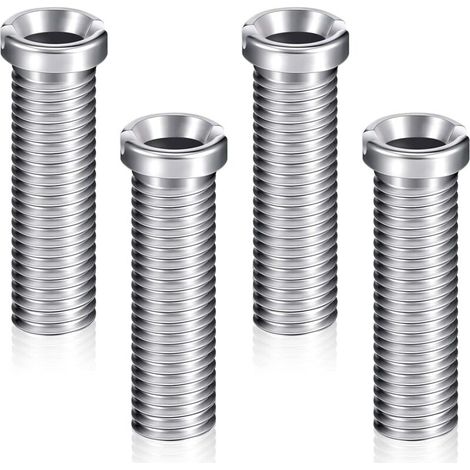 4 tornillos para cesta de fregadero de 45 mm, tornillos de acero inoxidable para tapón de desagüe, accesorios de fijación, tornillos para perno de fregadero, tornillos para tapón de colador de cesta d