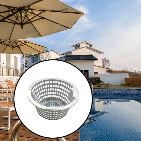 Skimmer Basket pour Piscine - ManoMano - Panier pour Débris - 4.875" Largeur Supérieure - Résine Plastique Durable - Max Flux d'eau (1/5)