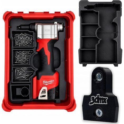 ORGANIZADOR MILWAUKEE PACKOUT PARA REJILLADORA M12 BPRT 4 CONTENEDORES + GRATIS (1/5)