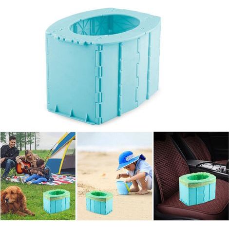 Toilette pliable portable pour voiture - Siège de toilette autonome pour enfants, camping et randonnée