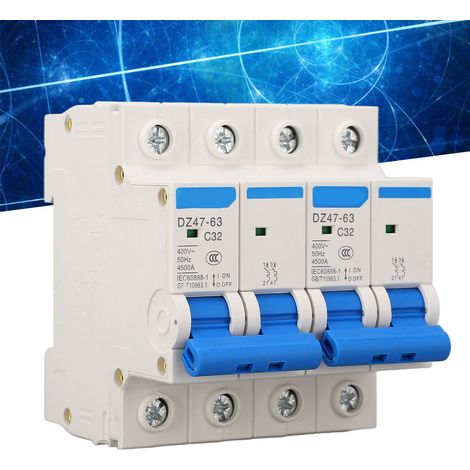 Disjoncteur à verrouillage BERM® DZ47-63 2P 32A, interrupteur de transfert pneumatique à double alimentation 400 V (1/5)