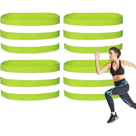 Reflektorband,8 Stücke Universal Doppel Reflektorbänder Running Sicherheitsband Reflektierend Neon Reflektorbänder für Radfahren Joggen Geeignete Reflektoren für Erwachsene (1/5)