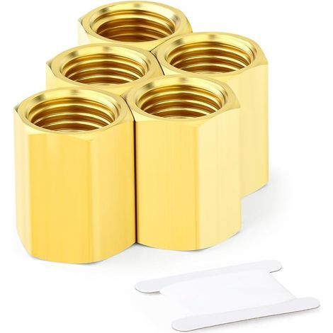5-teiliges Messing-Rohrverschraubungsset, Reduzieradapter, 1/2-Zoll-Innengewinde x 1/2-Zoll-Innengewinde (1/5)