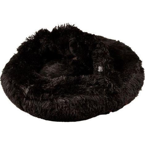 Panier Chausson Chien & Chat "Fluffy" 55cm Noir (1/4)