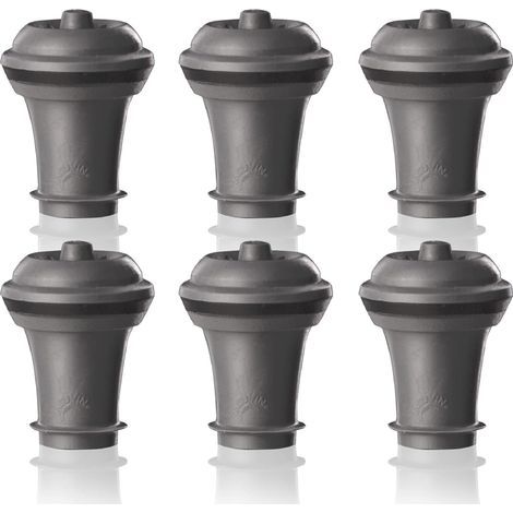 1 - Pompe à Vide - Bouchon Vin - Conservation Fraîcheur - Ralentit Oxydation - Pour Bouteille Entamée - Gris (1/5)