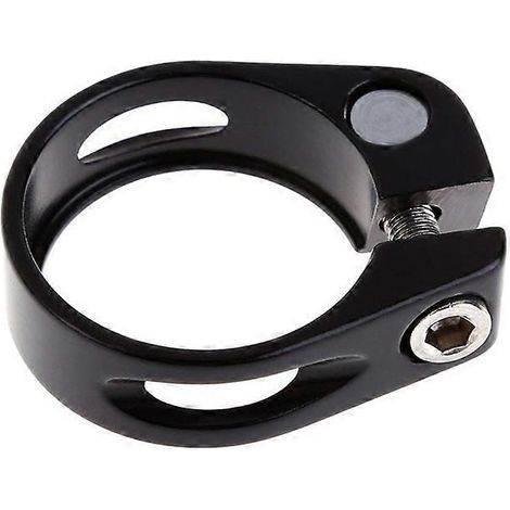 Collier de serrage rapide en alliage d'aluminium pour tige de selle de vélo VTT (noir, 31,8 mm) (1/5)