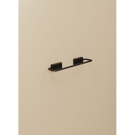 COSMIC Next porte-serviette de salle de bain barre de serviette noir mat (20CM) (1/5)