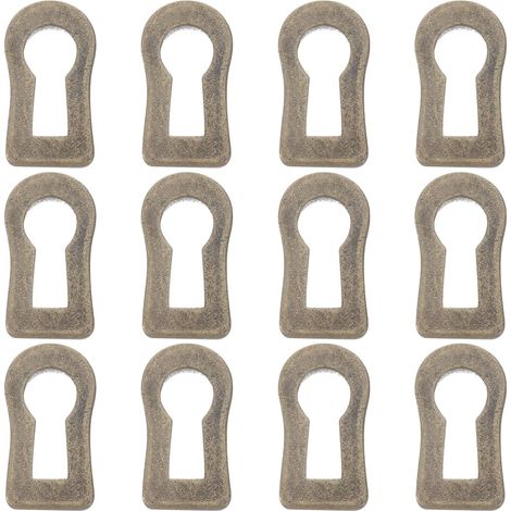 Ipetboom Lot de 12 plaques ovales d'encoche pour serrure meubles (1/5)