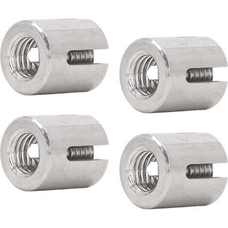 Lot de 10 serre-câbles croisés en acier inoxydable 316, filetage M10, pour câbles de 3 mm et moins. (1/5)