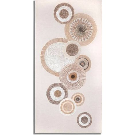 DIPINTO SU TELA CIRCLY C/INSERTI -A- CM 50X3,2X100 (1/5)