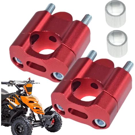 Pince de rehaussement de guidon de moto, adaptateur de guidon de 22 mm, pince de montage pour guidon de moto et de vélo, pour les pères et les passionnés, pour les randonnées en ville et le (1/5)