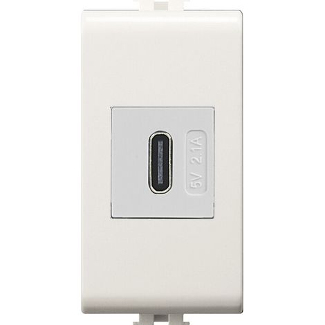 ALIMENTATORE DA INCASSO USB-C 'EASY' Bianco