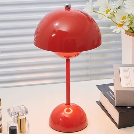 LED-Tischlampe - UNIQUE - Pilzform - Wiederaufladbar per USB - Einstellbare Helligkeit - 3 Helligkeitsstufen