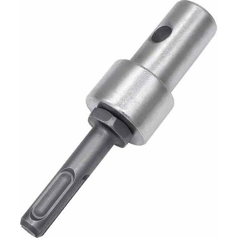 Adaptateur de perceuse électrique à tarière de Jardin pour perceuse Filaire et perceuse sans Fil, SDS Plus Filetage sans clé Mandrin Adaptateur à Tige Ronde pour visseuse à Percussion (1/4)