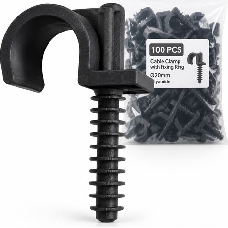 Collier de serrage Fix-Ring Ø20mm Polyamide Lot 100 (1/5)