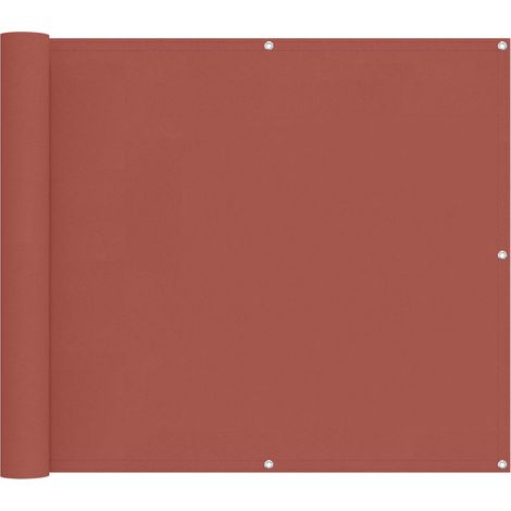 Balkonsichtschutz Terrakotta 100 x 500 cm Oxford-Stoff vidaXL