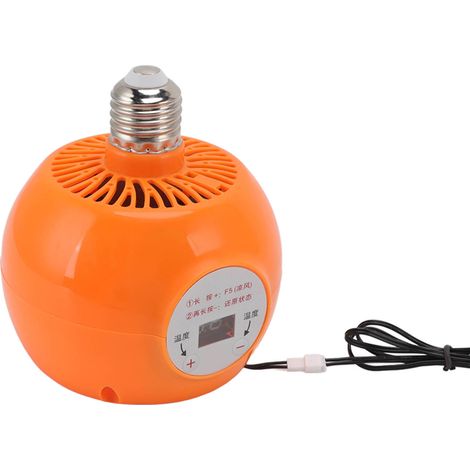 Lampe chauffante E27 150W 220V à température constante réglable pour volailles, lapins, poulets, canards. (1/5)