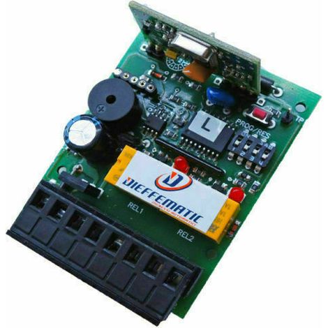 Ricevente Ricevitore Radio Automazione Cancelli Garage Serranda 24v 12v 2 Canali