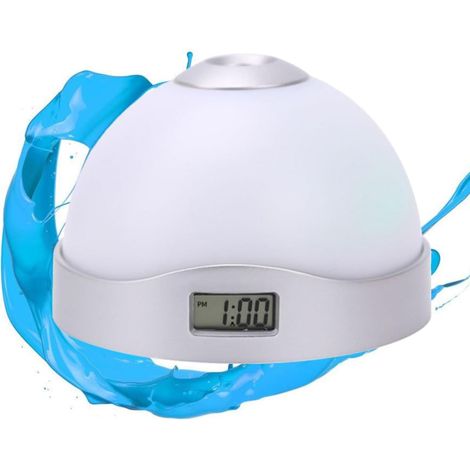 Réveil à Projection Numérique Plastique Blanc D'arche LED (1/5)