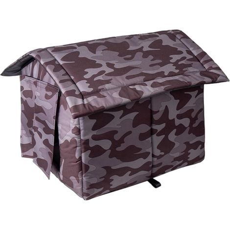 Maison pour Chat Imperméable Abri Thermique pour Animal de Compagnie (1/5)
