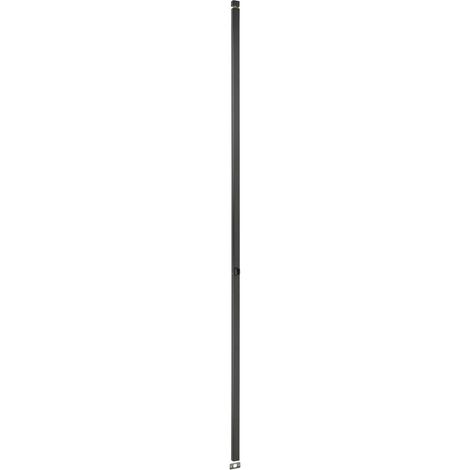 Thirard – Crémone 2 points à cylindre profilé hauteur 2300 – Installation rapide sur bois, PVC ou aluminium – Tringles réglables sans recoupe – Finition noire (1/3)