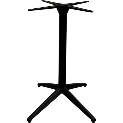 Pied mange debout Fixe ELYPSON Noir en aluminium et polypropylène pour extérieur