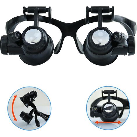 Uhrenreparatur-Lupe mit LED (10x, 15x, 20x, 25x)