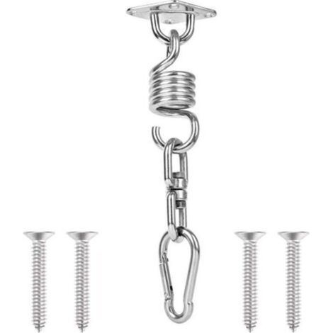 Suspension en acier inoxydable robuste pour poutre en bois pouvant supporter 200 kg, idéale pour les chaises suspendues, les hamacs et les chaises suspendues (1/5)