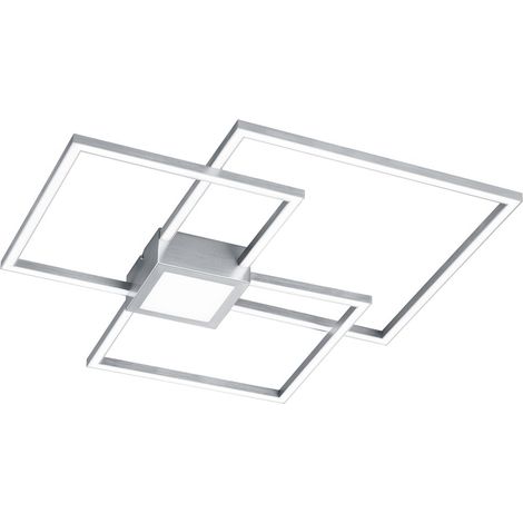 Plafonnier LED moderne HYDRA 38W argent/blanc Trio 3000K (1/3)