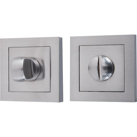 Condena roseta cuadrada zamak gris 50mm para puertas (1/2)