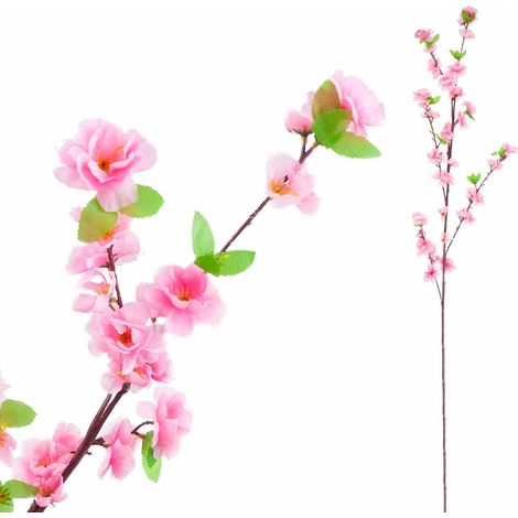 Ramo fiorito di melo CV27017-2 grandi fiori rosa 120 cm (1/5)