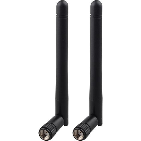 2 Packs Dual-Band WiFi Antenna 2.4GHz 5GHz 5.8GHz 3dBi MIMO RP-SMA Male Omnidirectional for Boat Primer Security Camera IP Camera Reversing FPV Router WiFi PCIE Card Wireless Network (1/4)