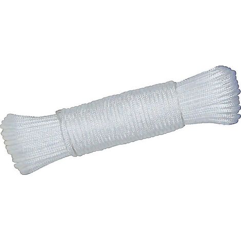 WURKO cuerda riel trenzada r/81 blanco 25mt bobina , Cordón trenzado polipropileno Riel de 3mmMadeja de 25 metrosColor blancoIndicado para rieles,cortinas,tendederos,ag