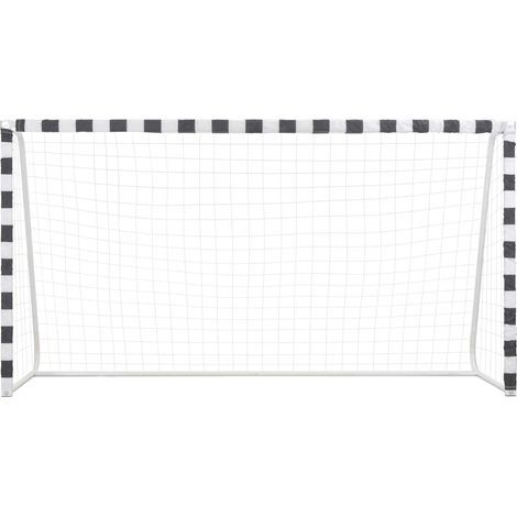 Maison Exclusive - Fußballtor 300x160x90 cm Metall Schwarz und We (1/5)