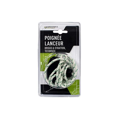 Poignée + Corde De Lanceur Adaptable Briggs & Stratton Et Tecumseh ø: 3 Mm, L: 1400 Mm. (sous Coque).