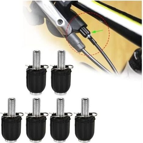 Lntyq Ajusteurs de Câble de Vélo Vis de Réglage du Câble de Vélo M5 pour Thumb Shifter Réglage des Câbles de Frein à Disque 3Pairs (1/5)