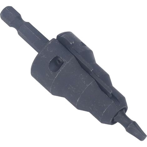 Alésoir pour conduits électriques, queue de 6,35 mm (1/4 pouce), en acier à haute teneur en carbone, pour mandrins de perceuse et outils électriques. (1/5)