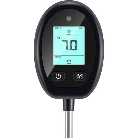 CSPARTV (31×5,8×5,8 cm) Tester per terreno da giardinaggio, tester di pH per terreno – misuratore di umidità 6 in 1 per uso interno, misuratore di pH accurato per terreno, misuratore di umidità del te (1/4)