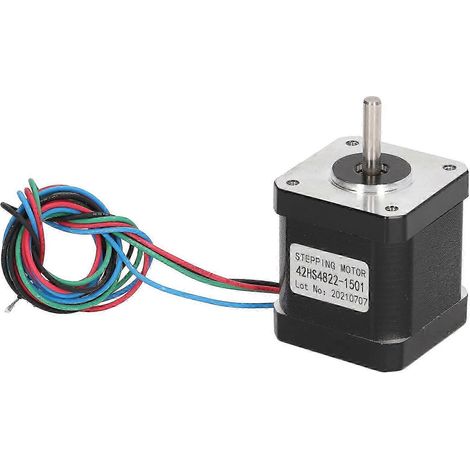 3,84-V-Gleichstrom-Schrittmotor, 1,8°-Winkel, 1,2-A-Stahlrotor mit Kabel, für industrielle Automatisierungstechnik (1/4)