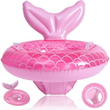 Bouée gonflable pour bébé, bouée de natation pour bébé avec siège gonflable et poignée pour enfants de 0 à 36 mois