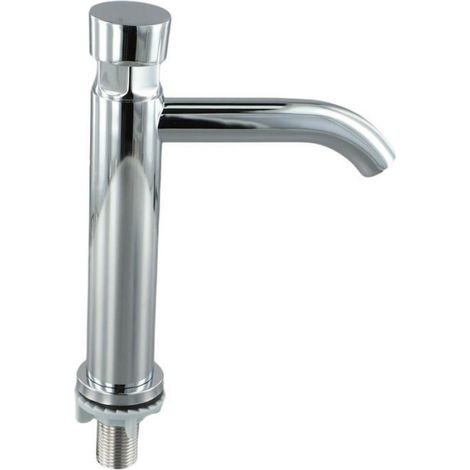Robinet lavabo tactile-1,Argenté,-Acier inoxydable chromé temporisation économique montage simple-Robinet Aucunely (1/4)