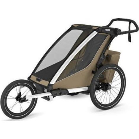 Remolque para bicicleta Thule Chariot Cross 2 color caqui (1/3)