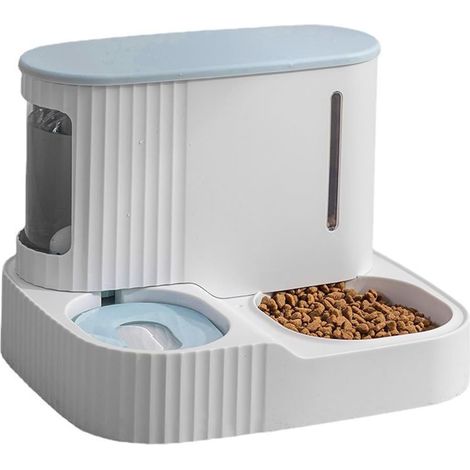 Dispensador automático de agua y comida por gravedad 2 en 1 para gatos y perros - 850 ml (1/5)