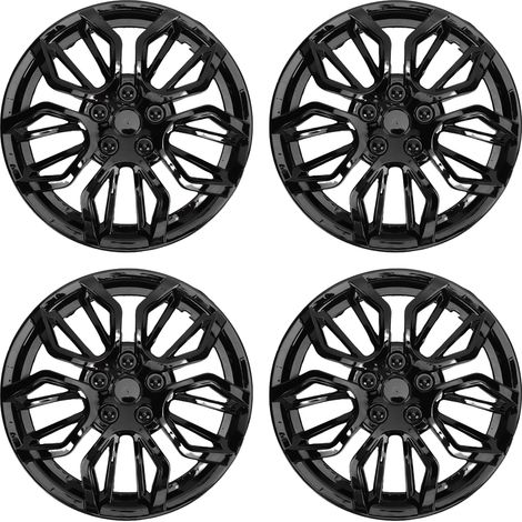 Enjoliveurs de Roue 14 Pouces, 4 Pièces pour Citroën AX R14, Couvre-Jantes Noir (1/5)