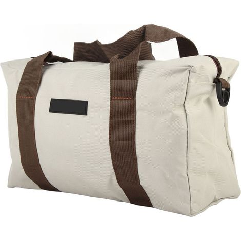 Sac de rangement toile gris 14 pouces à ouverture large imperméable haute capacité pour outils quincaillerie (1/5)