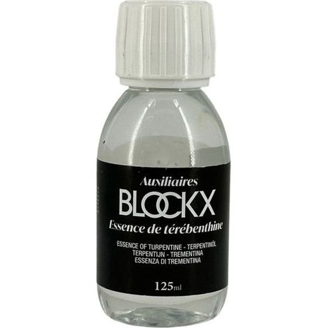 Essence de térébenthine - Peinture à l'huile - Diluant - Blockx - Flacon 125ml