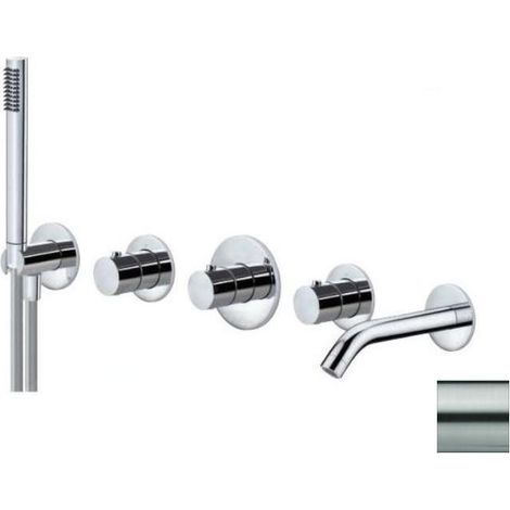 Paffoni Modular Box - Mitigeur thermostatique encastré, pour 2 sorties, inox MDE001ST (1/3)